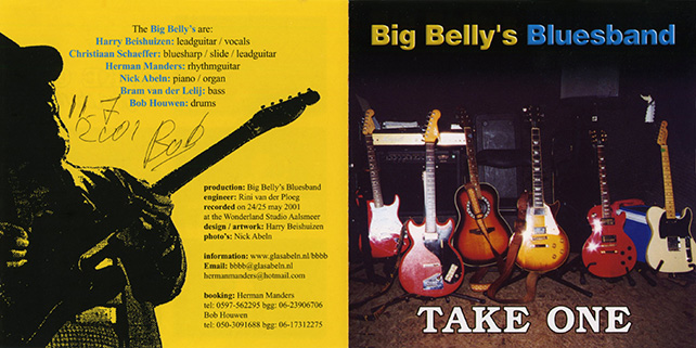 Big Belly's Bluesband CD take one cover out